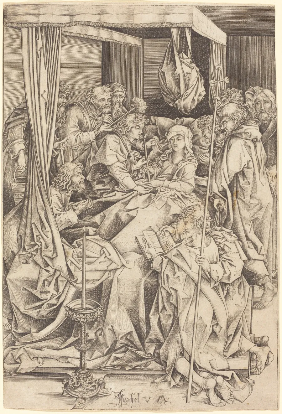 The Death of the Virgin by Israhel van Meckenem