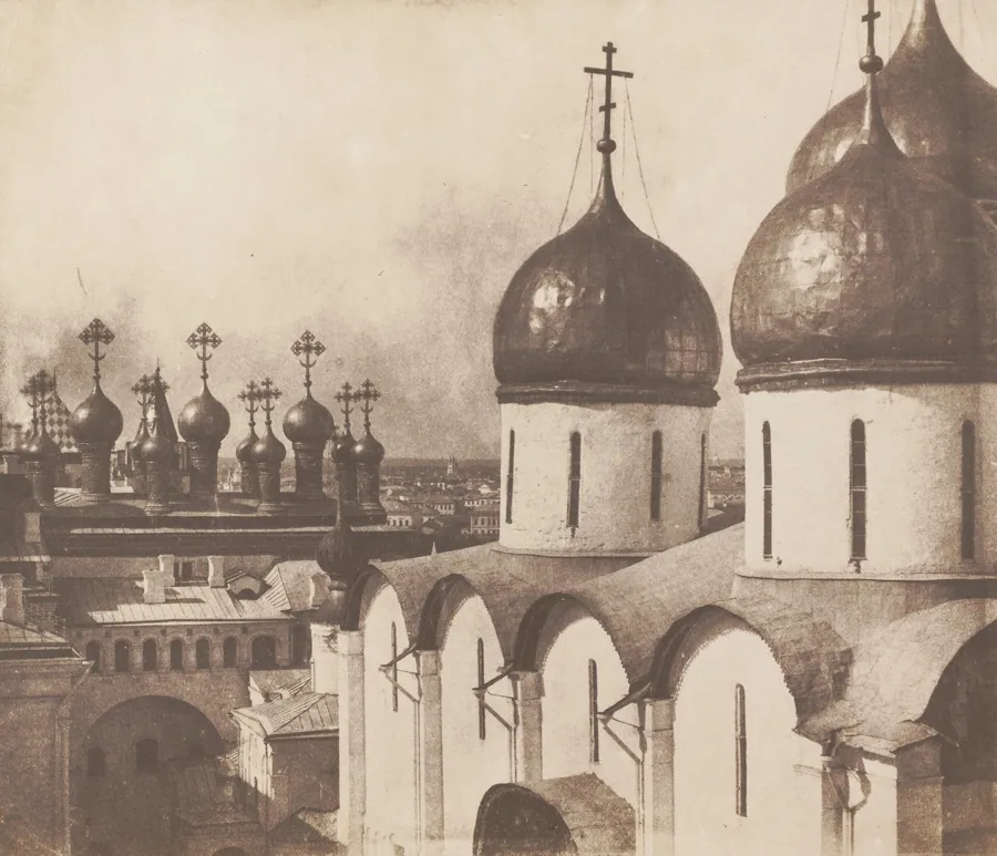 Moscow, Domes of Churches in the Kremlin by Roger Fenton