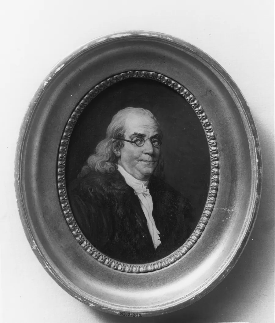 Portrait of Benjamin Franklin by H. Sanford