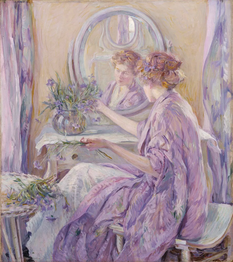 The Violet Kimono by Robert Reid, born Stockbridge, MA 1862-died Clifton Springs, NY 1929
