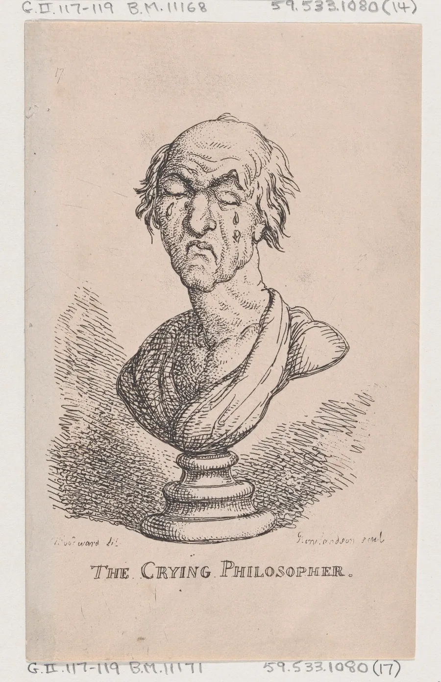 The Crying Philosopher by Thomas Rowlandson