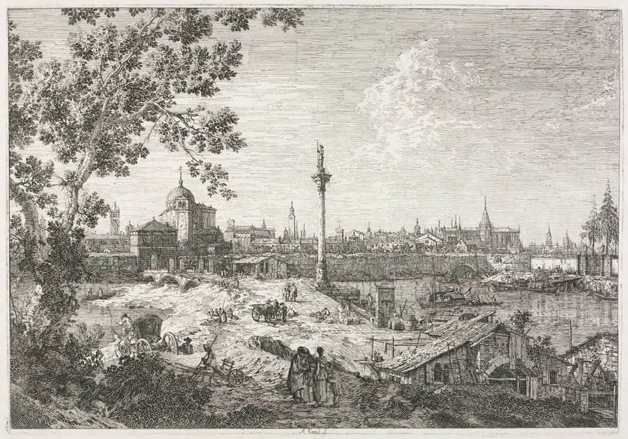 Views:  Imaginary View of Padua by Antonio Canaletto