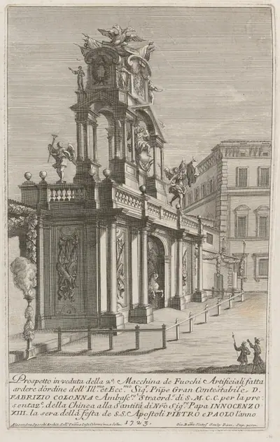 The Seconda Macchina for the Chinea of 1723: The Temple of Victory