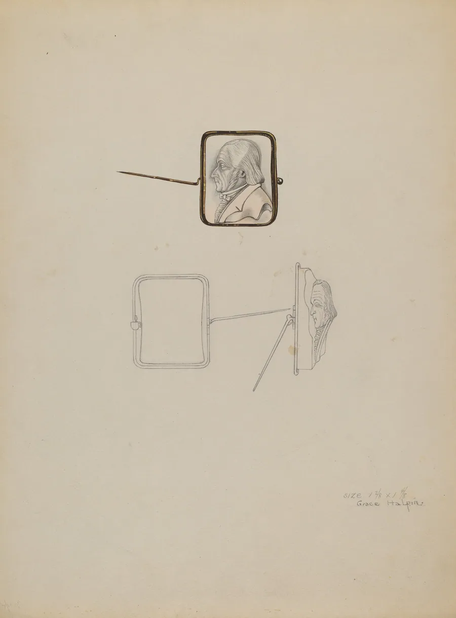 Cameo Brooch by Grace Halpin
