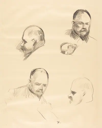 Ambroise Vollard, quatre esquisses (Ambroise Vollard, four sketches)