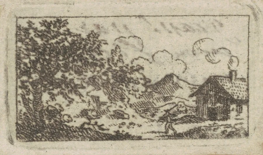 Landscape with House by Charles B. J. Févret de Saint-Mémin
