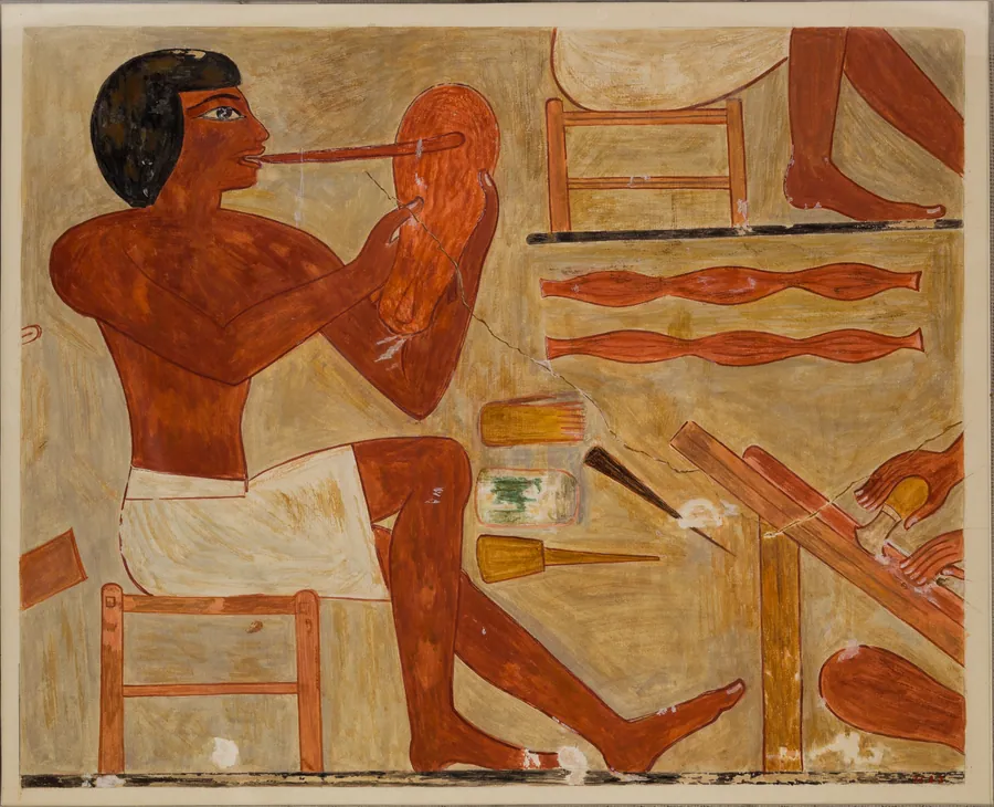 Sandal Maker, Tomb of Rekhmire by Nina de Garis Davies