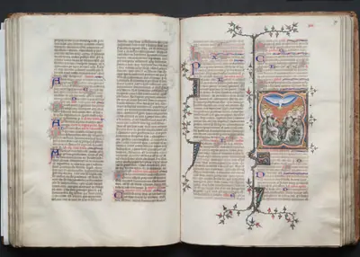 The Gotha Missal: Fol 79r, The Pentecost