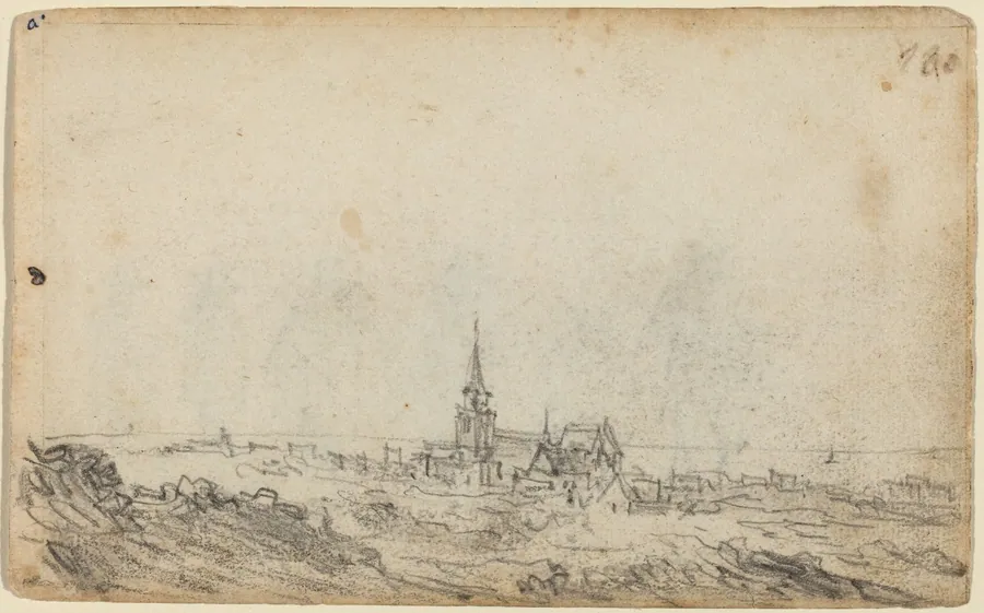 View of Scheveningen [recto] by Jan van Goyen