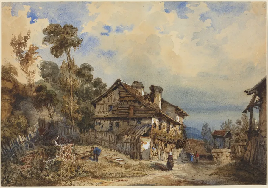 Rustic Landscape by French 19th Century