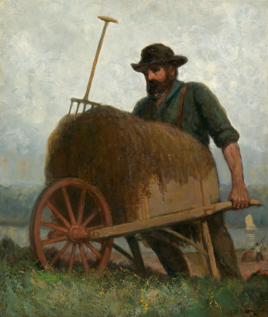 Seaweed Gatherers by Edward Mitchell Bannister, born St. Andrews, New Brunswick, Canada 1828-died Providence, RI 1901