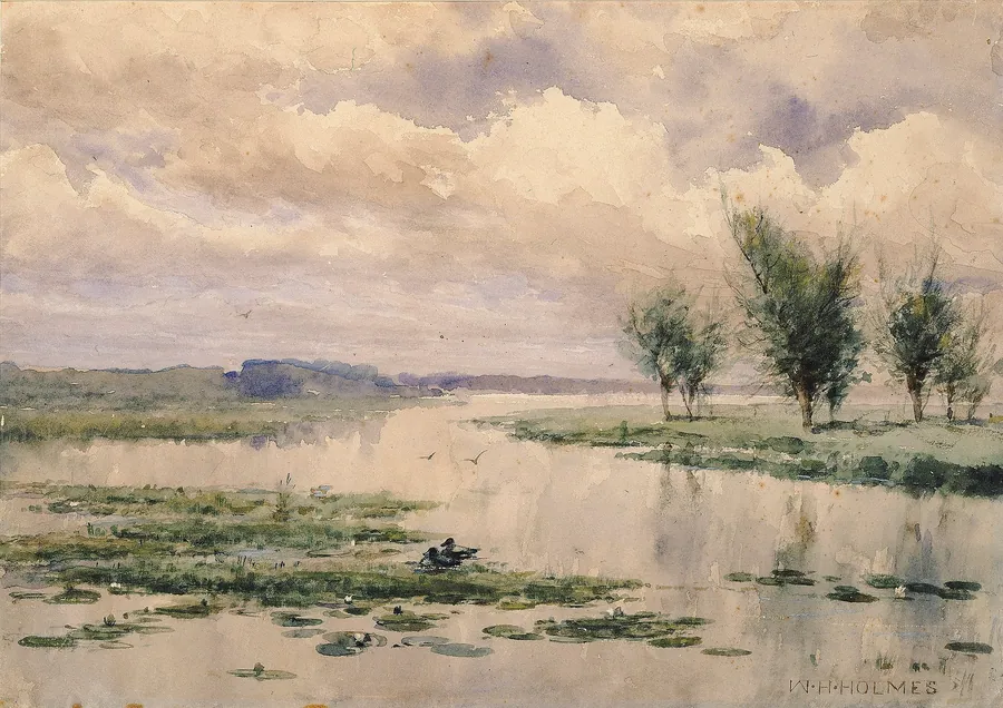 Haines Point by William Henry Holmes, born Cadiz, OH 1846-died Royal Oak, MI 1933