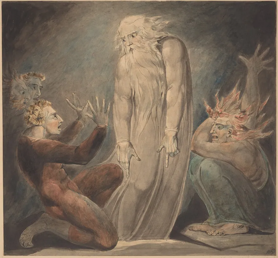 The Ghost of Samuel Appearing to Saul by William Blake