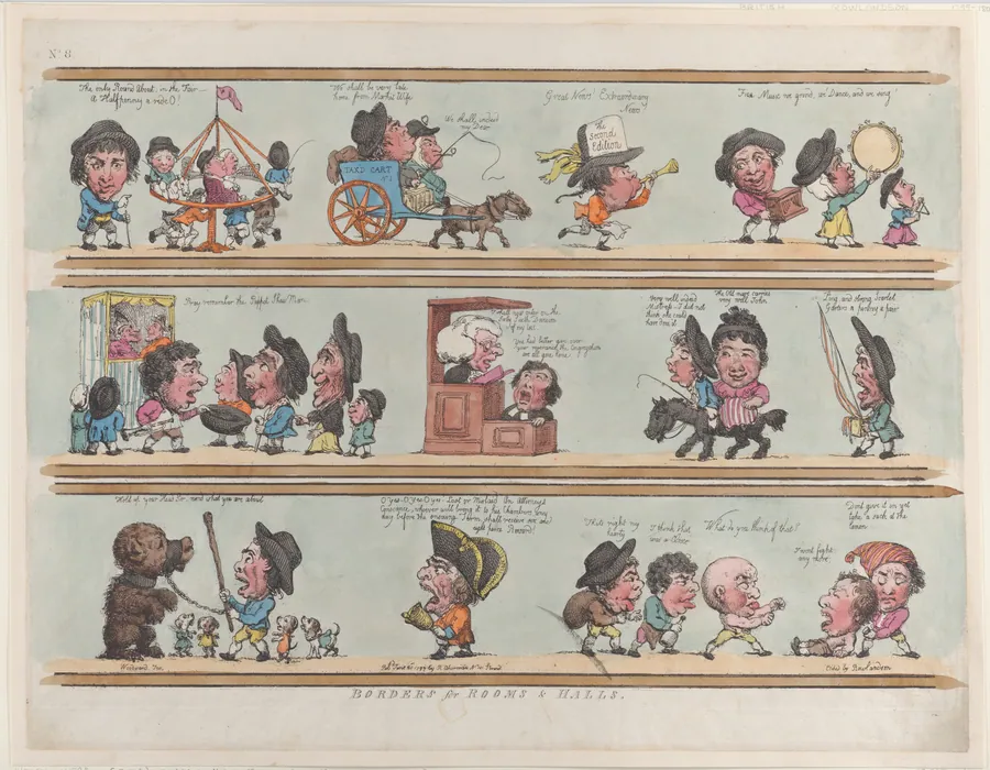 Borders for Rooms & Halls, Plate 8 by George Murgatroyd Woodward