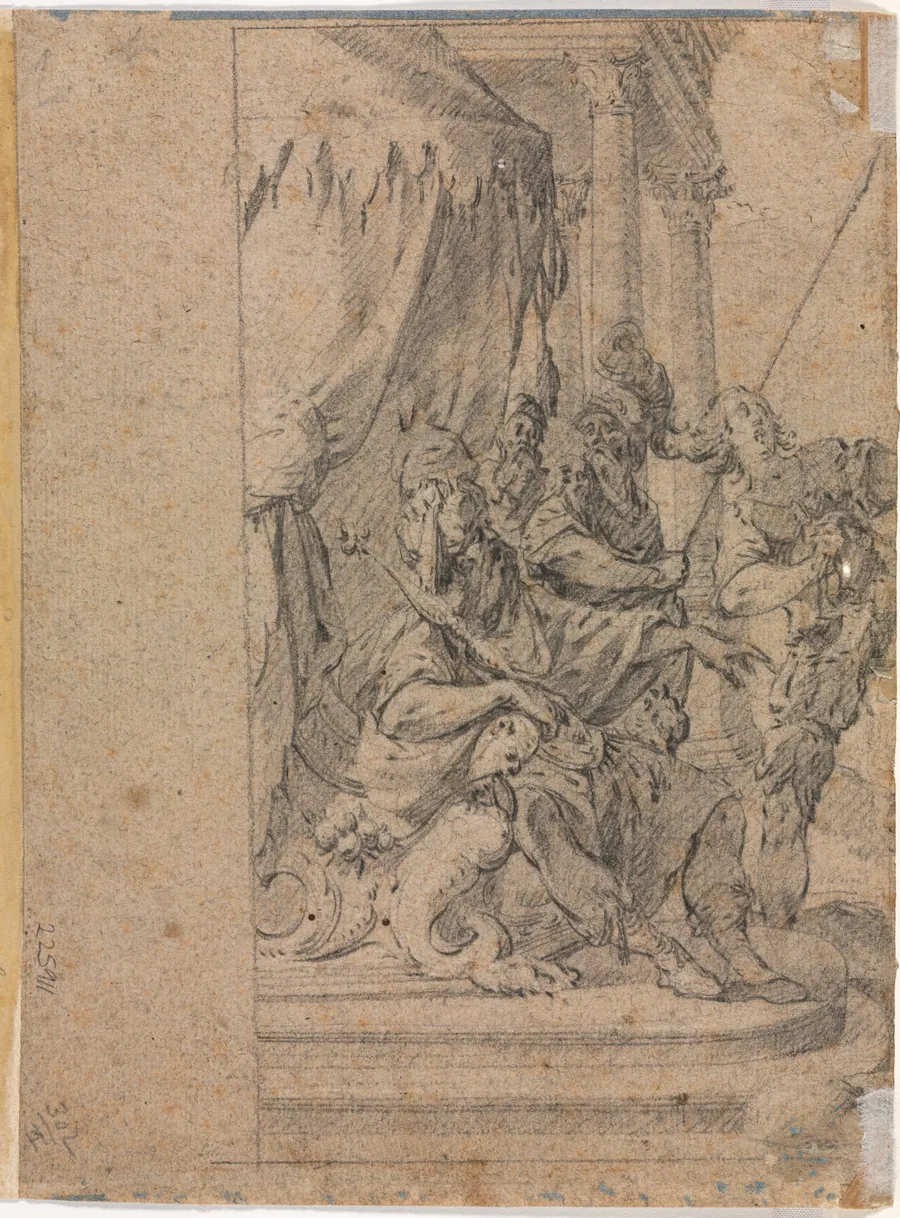 Panthea before Cyrus? (verso) by Michel Dorigny