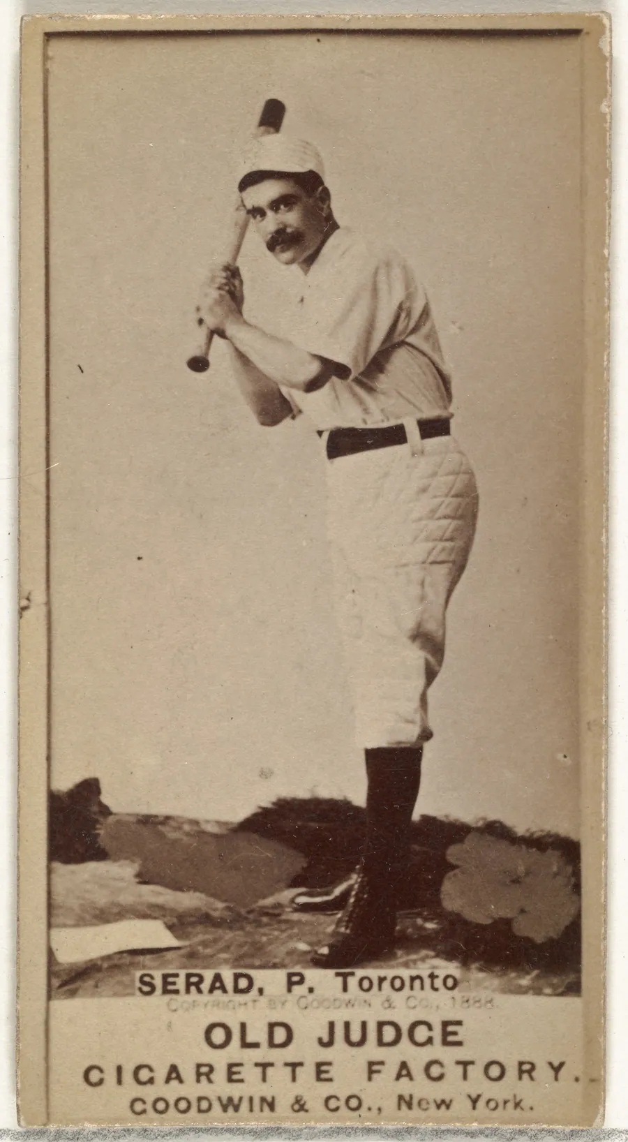 William I. "Billy" Serad, Pitcher, Toronto Canucks, from the Old Judge series (N172) for Old Judge Cigarettes by Goodwin & Company