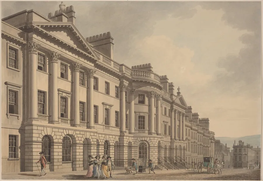 Milsom Street in Bath by Thomas Malton