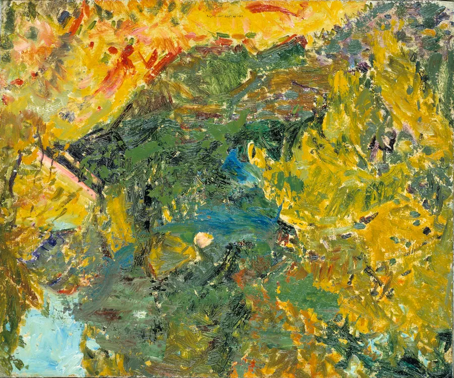 Landscape by Alfred H. Maurer, born New York City 1868-died New York City 1932