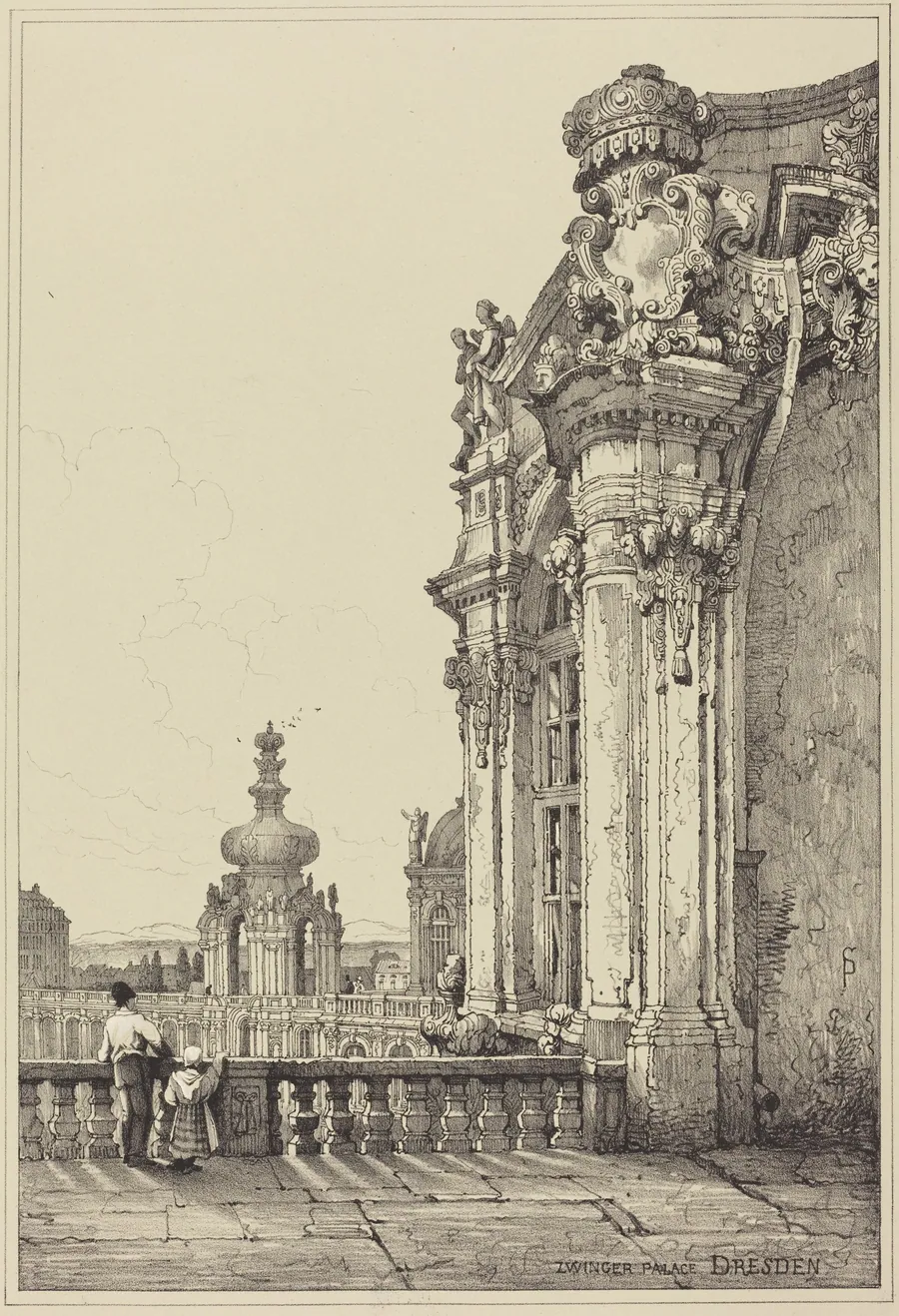 Zwinger Palace, Dresden by Samuel Prout