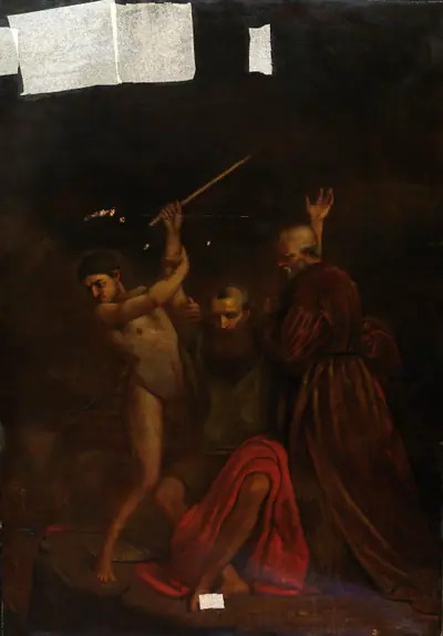Moses, Aaron and Hur on Mount Horeb