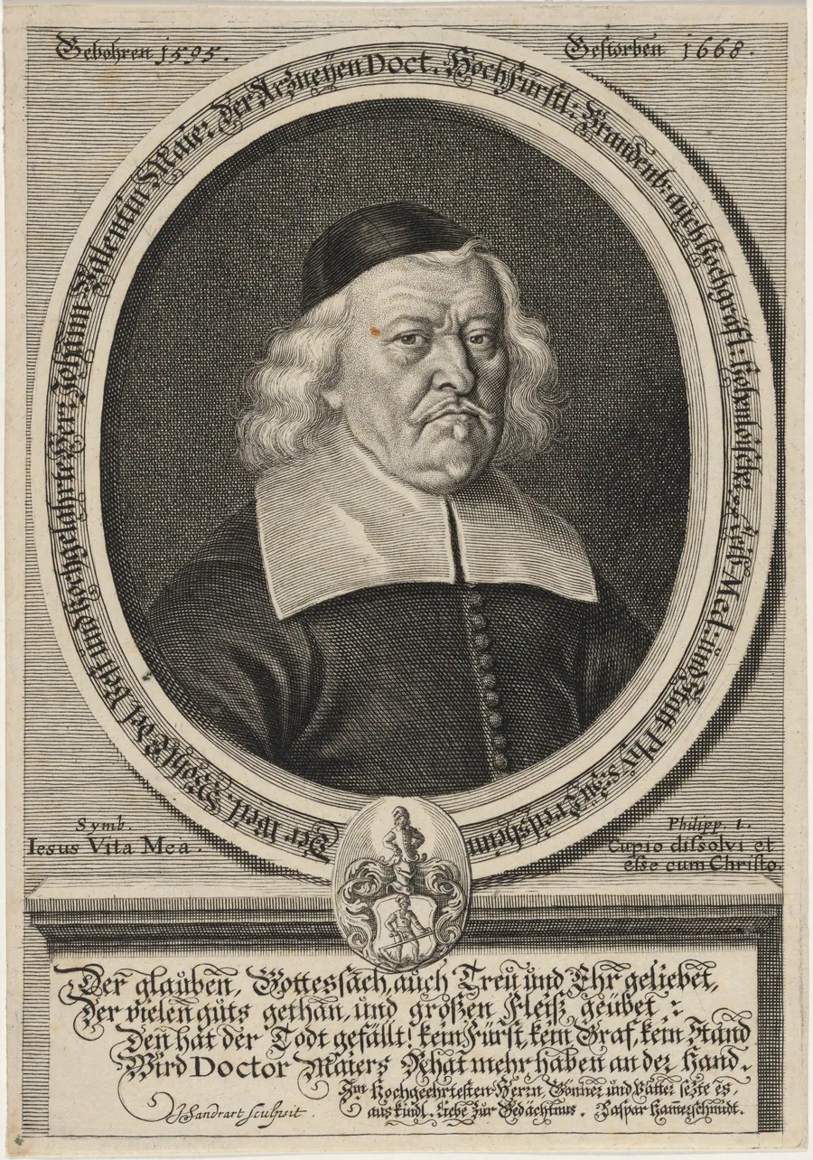 Johann Valentin Maier by Jacob von Sandrart