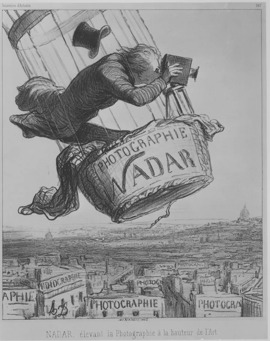 Nadar Élevant la Photographie à la Hauteur de l'Art by Honoré Daumier