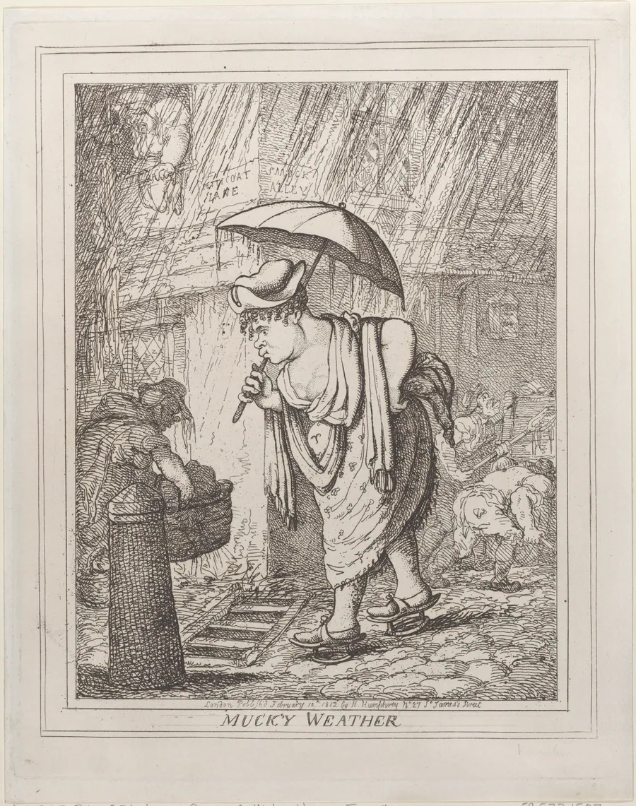 Muck'y Weather by Thomas Rowlandson