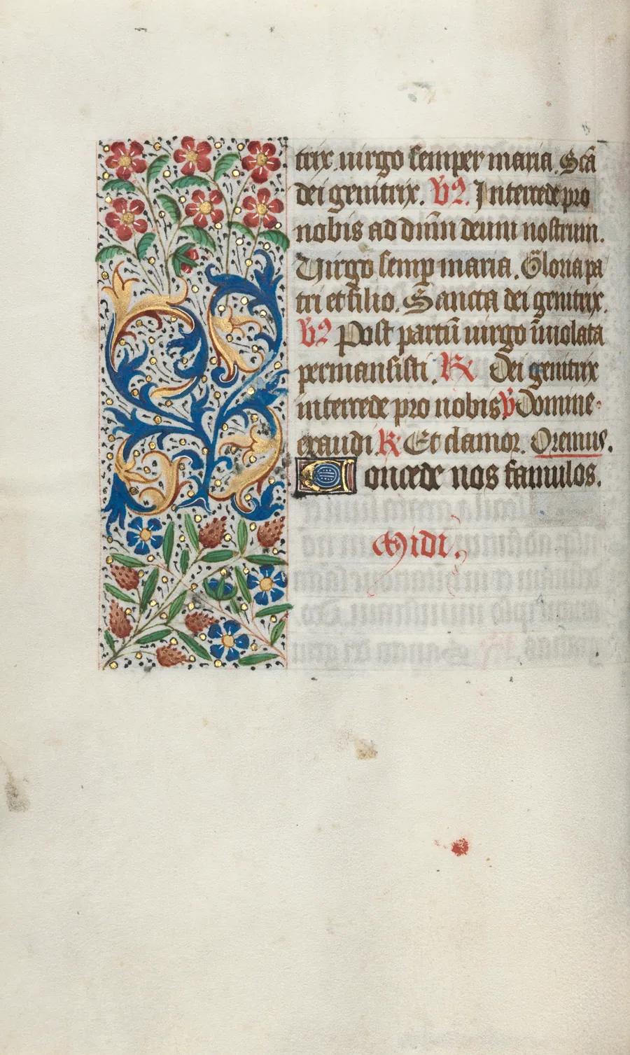 Book of Hours (Use of Rouen): fol. 63v by Master of the Geneva Latini