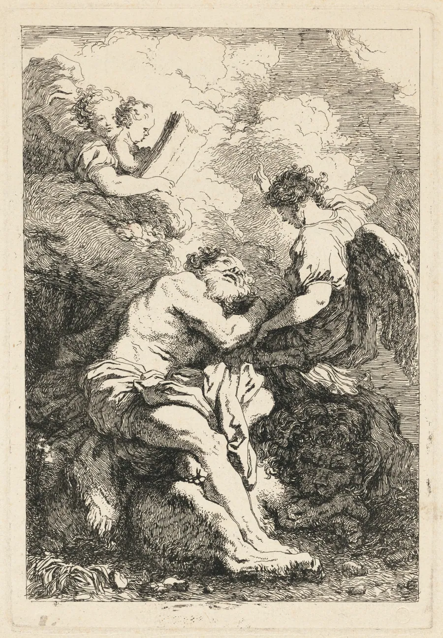 The Vision of Saint Jerome by Jean Honoré Fragonard