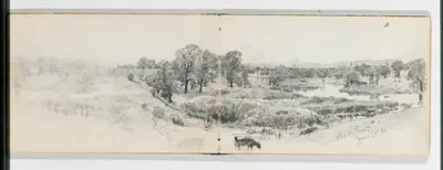 Panorama of the Charles River June 22 '86 (from Sketchbook VII)