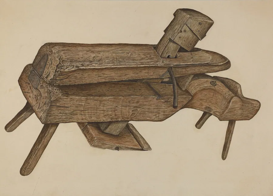 Shaving Horse by Clarence W. Dawson