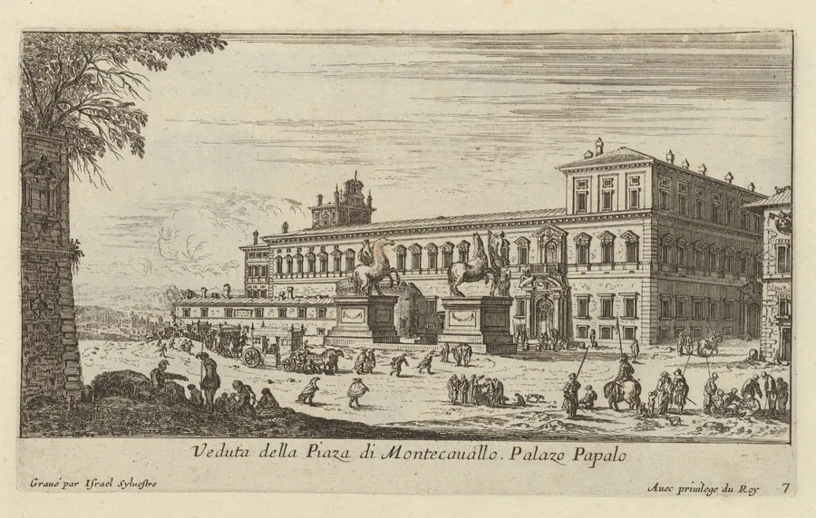 Veduta della Piaza di Montecavallo by Israël Silvestre