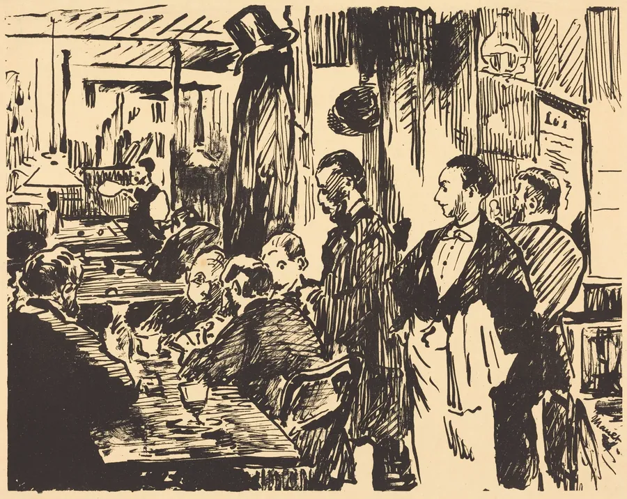 At the Café (Au café) by Edouard Manet