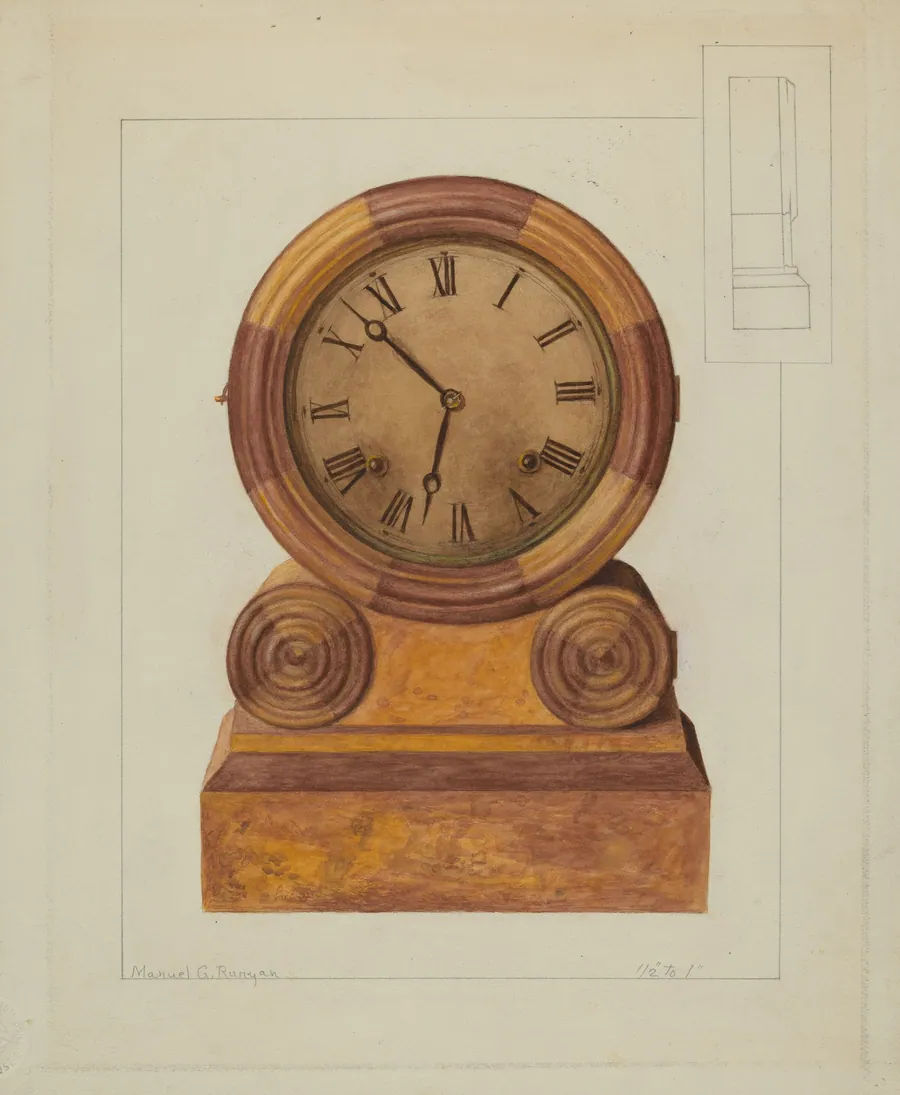 Shelf Clock by Manuel G. Runyan