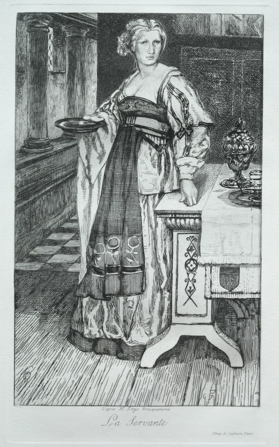 The Maidservant by Félix Bracquemond