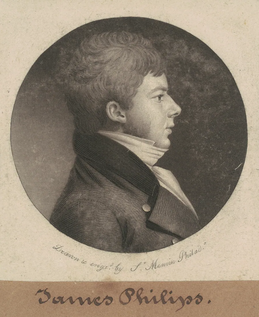 James Philips by Charles B. J. Févret de Saint-Mémin