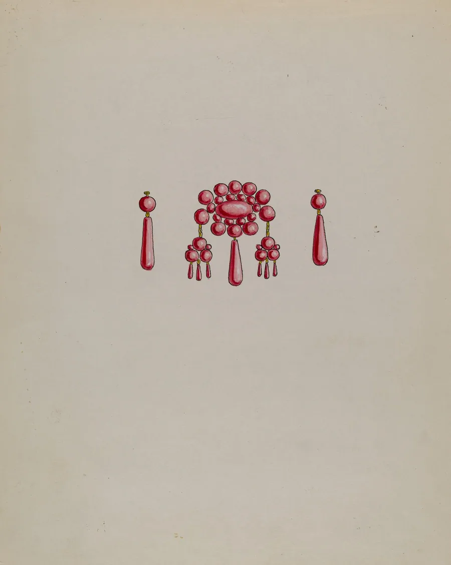 Earrings and Pendant by Charles Enjeian
