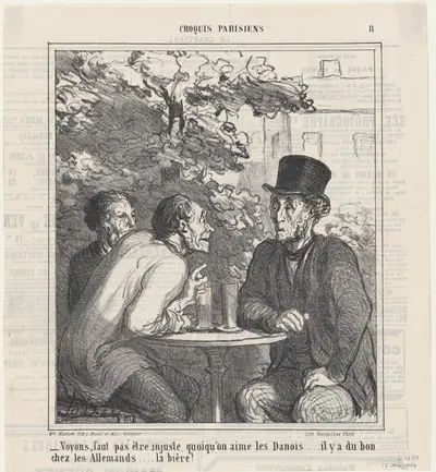 We shouldn't be unfair..., from 'Parisian sketches,' published in Le Charivari, May 12, 1864