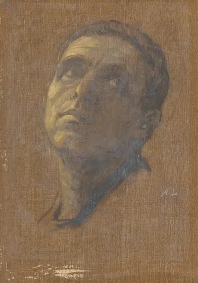 Head of a Man with Upturned Eyes