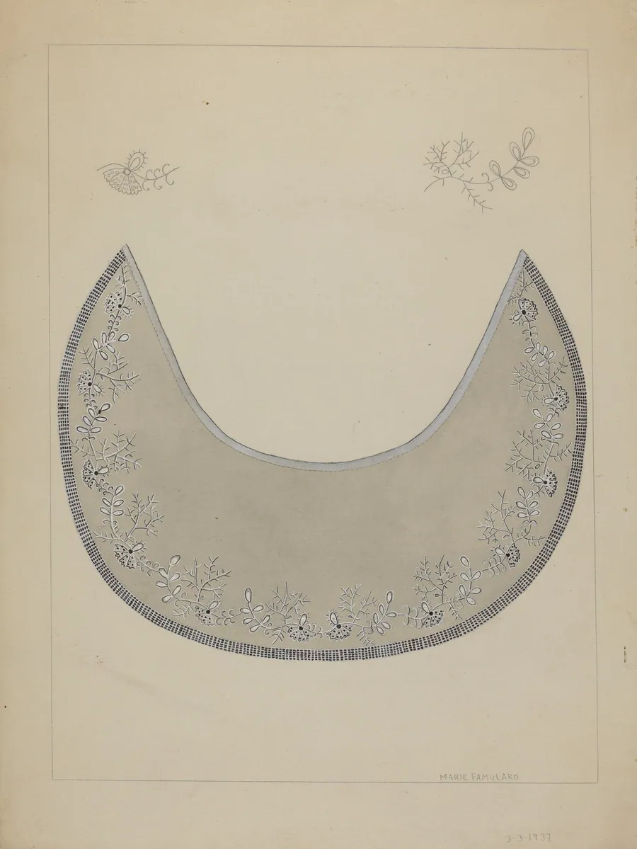 Embroidered Collar by Marie Famularo