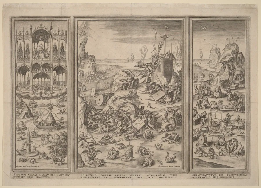 The Last Judgment Triptych by Cornelis Cort