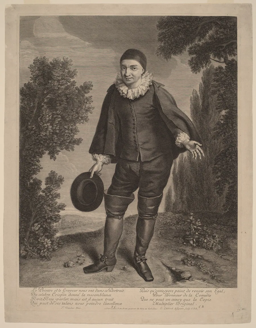 Raimond Poisson as Crispin by Gerard Edelinck