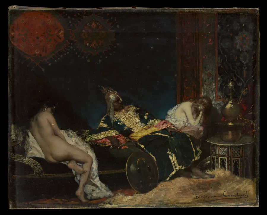 Scene in a Harem (Un Envoi de Serbie) by Benjamin-Constant (Jean-Joseph-Benjamin Constant)