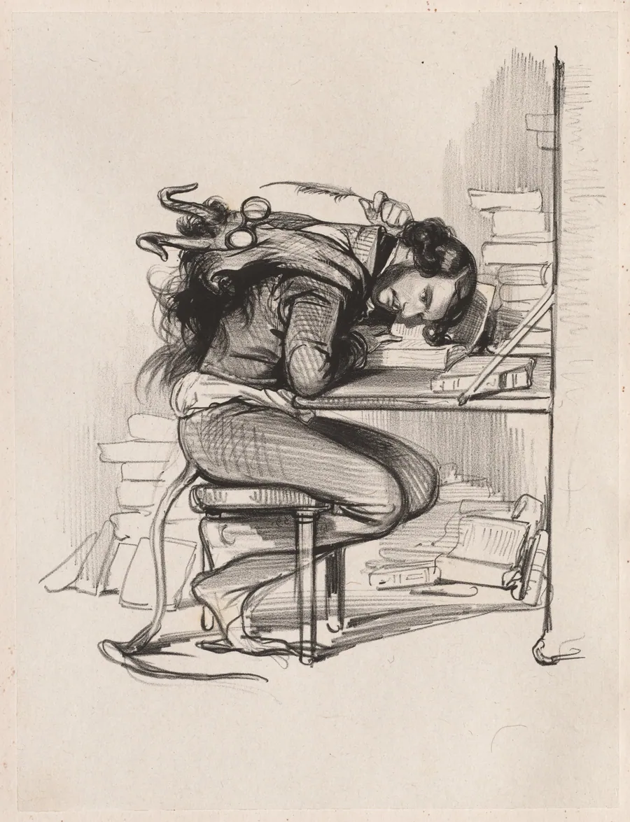 Émile Forgues (Old Nick) by Paul Gavarni