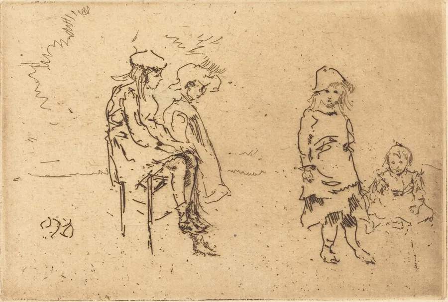 The Menpes Children by James McNeill Whistler
