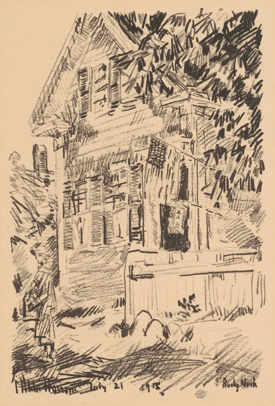 The Service Flag by Childe Hassam