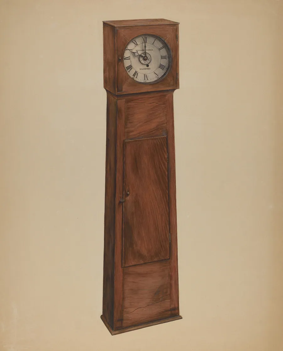 Shaker Grandmother Clock by Orville Cline