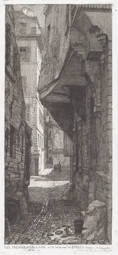 Rue Grenier sur l'eau, côté de la rue des Barres