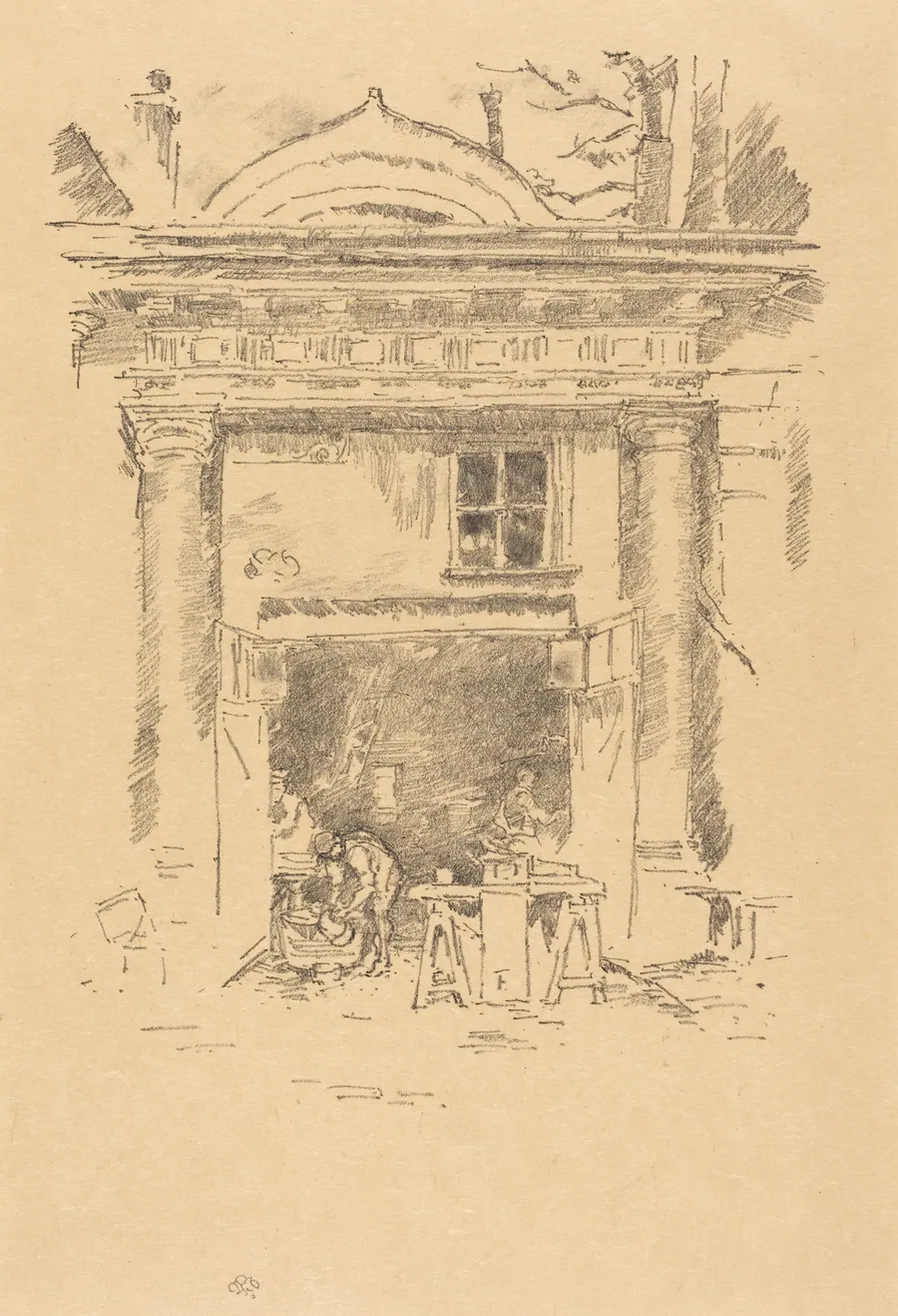 The Whitesmiths, Impasse des Carmélites by James McNeill Whistler