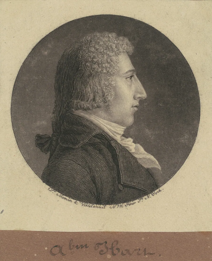 Abraham Hart by Charles B. J. Févret de Saint-Mémin